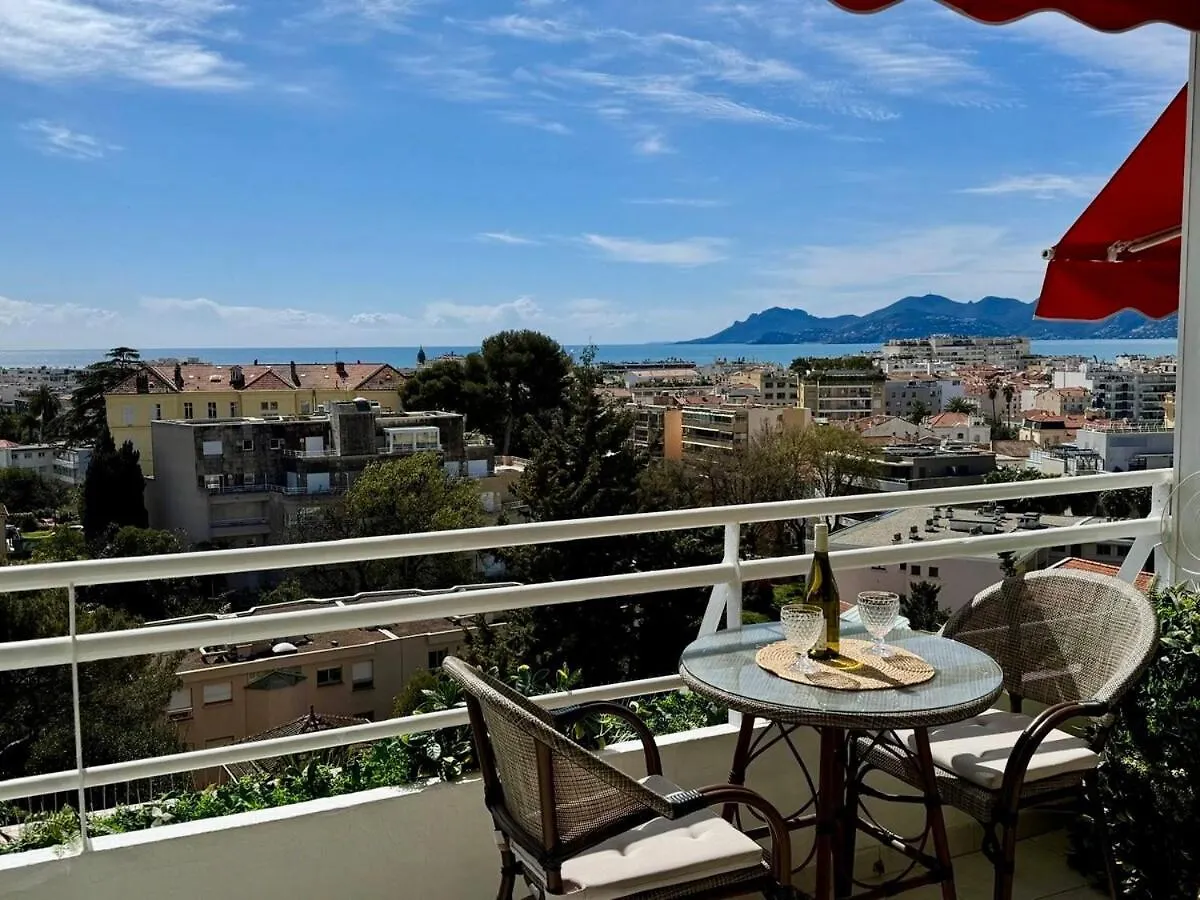 Luxueux 45M2 Vue Mer Panoramique Terrasse Sud Montfleury Proche Banane Cannes France