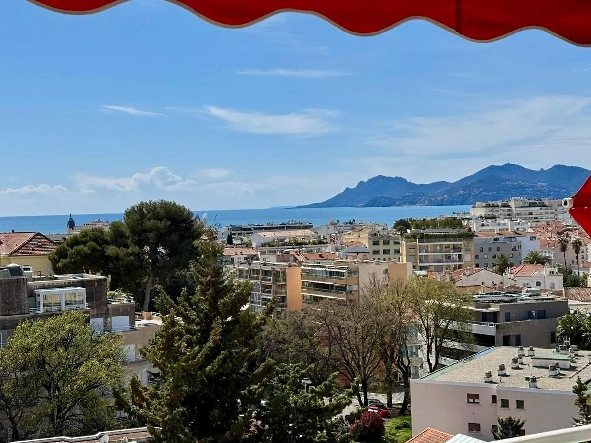 Apartment Luxueux 45M2 Vue Mer Panoramique Terrasse Sud Montfleury Proche Banane Cannes France