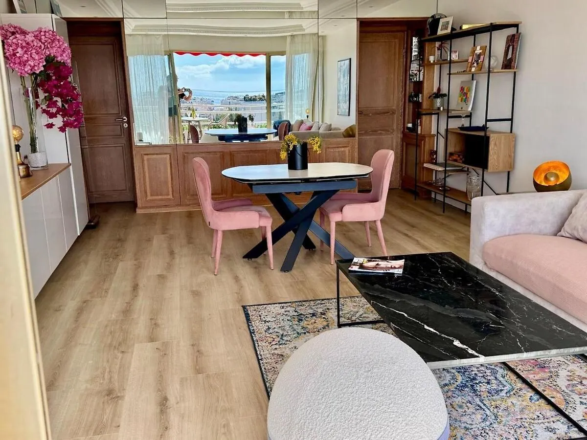 Apartment Luxueux 45M2 Vue Mer Panoramique Terrasse Sud Montfleury Proche Banane Cannes France